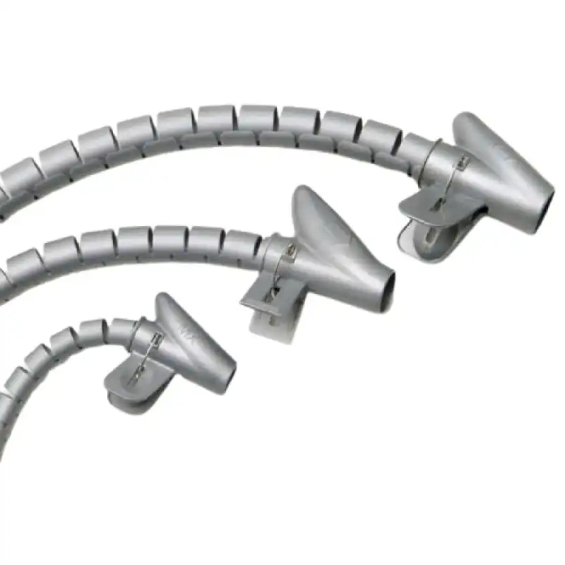 Maurer Organizador de Cables con Clip 2.5m Gris