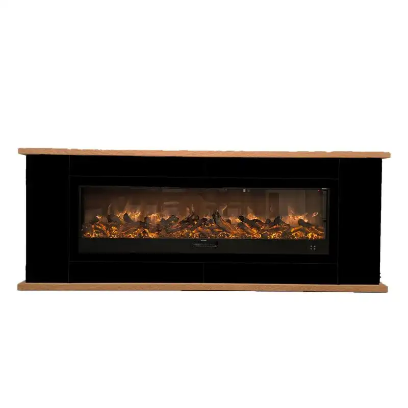 Chimenea Electrica De Lena Negra Desio 150