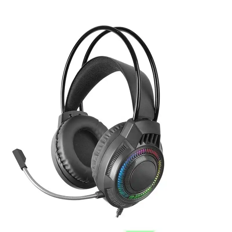 Mars Gaming MH124 Auriculares Gaming FRGB Micrófono Flexible Control Volumen Multiplataforma Negro