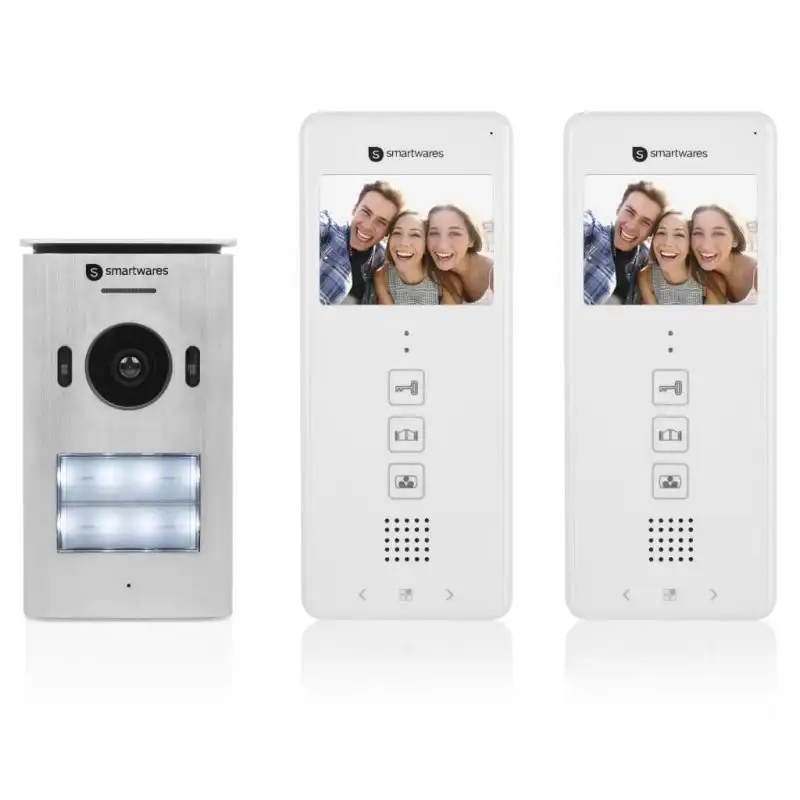Smartwares DIC-22122 Intercomunicador con Vídeo Doble