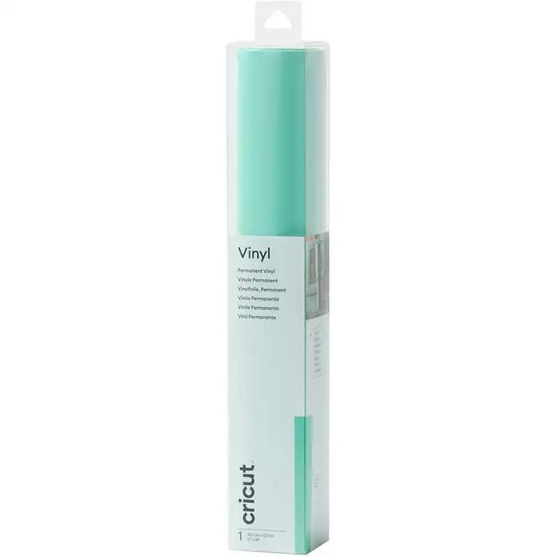 Cricut Vinilo Adhesivo Permanente 30.5 x 122 cm Verde Menta