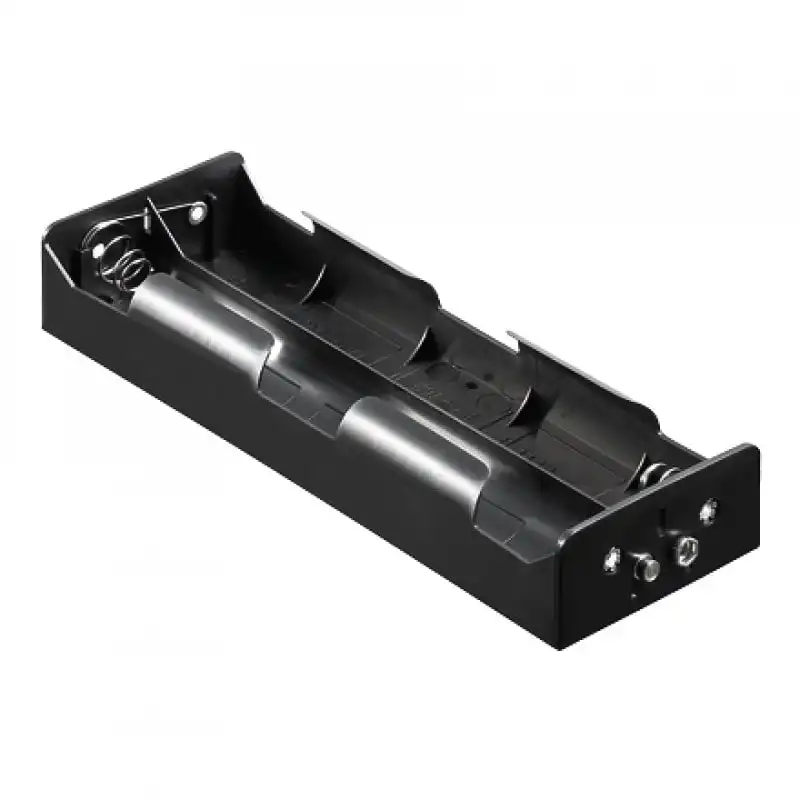 Goobay Portapilas para 6 Pilas FR20/HR20/LR20 Negro