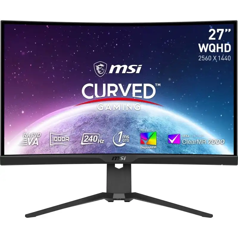 MSI MAG 275CQRXF 27" LED WQHD 240Hz Freesync Premium Curvo