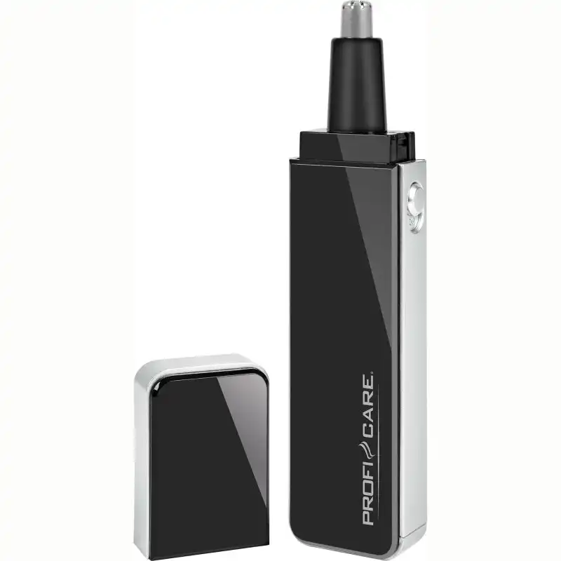 Proficare NE 3050 Cortapelos Nariz Y Orejas Cuchilla Acero Inoxidable Luz LED Negro