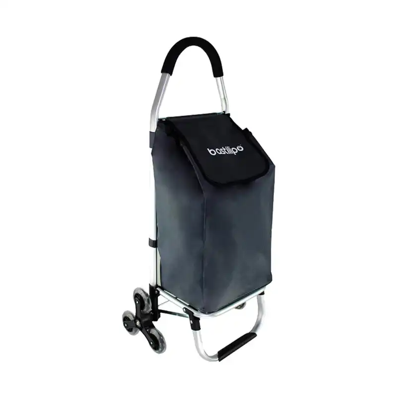 Bastilipo - Andrea Gris Marengo, Carro De La Compra Sube Escaleras, 6 Ruedas, Color Gris Marengo