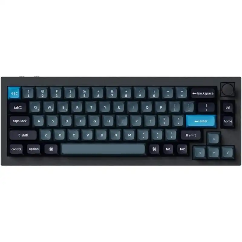 Keychron Q2 Pro QMK/VIA Teclado Mecánico Inalámbrico Fully Assembled Knob Carbon Black K Pro Red