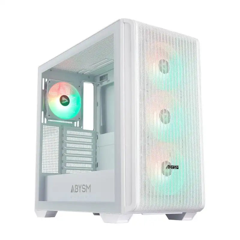Abysm Gaming Danube Kamp BX300 Full Tower Cristal Templado USB-C Blanca