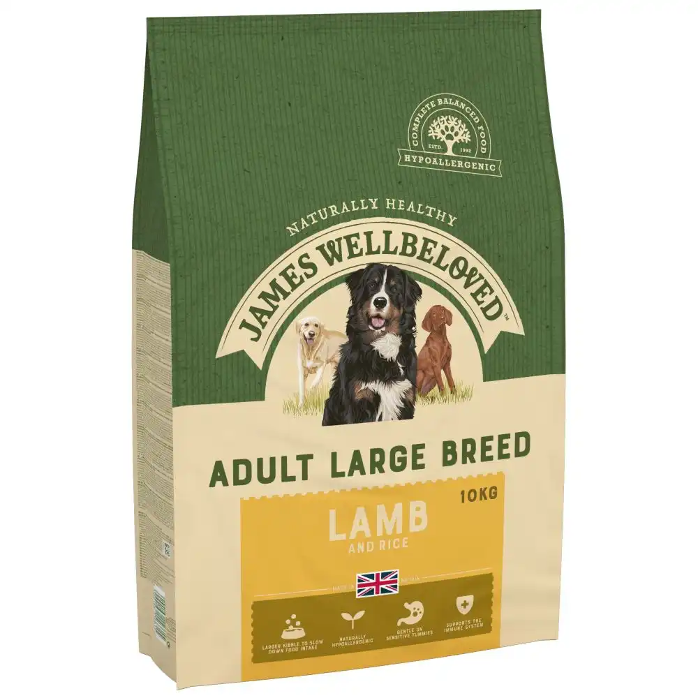 James Wellbeloved Adult Large Breed Cordero y arroz - 10 kg