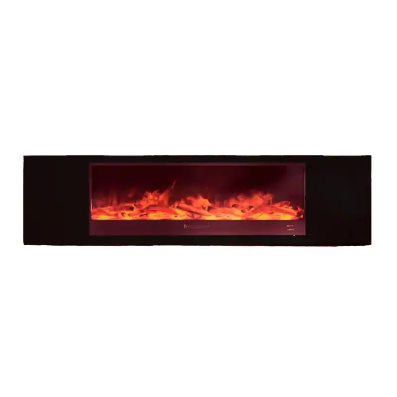 Chimenea Móvil Y Electrica 1500w Chimenea Móvil Meda 108 Negro