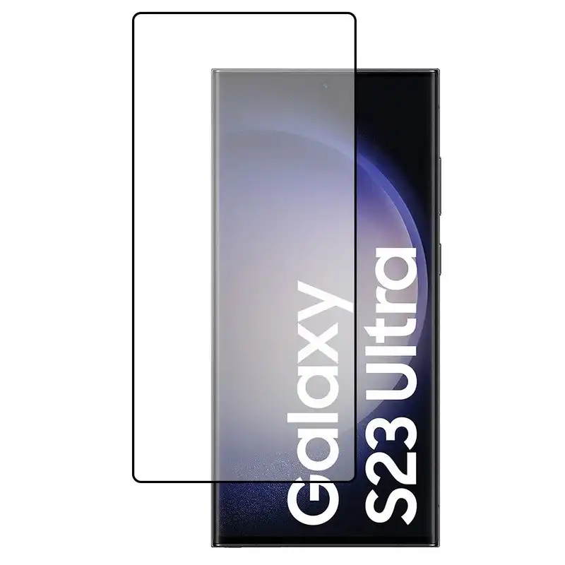 PcCom Essential Protector Cristal Templado 3D para Samsung Galaxy S23 Ultra
