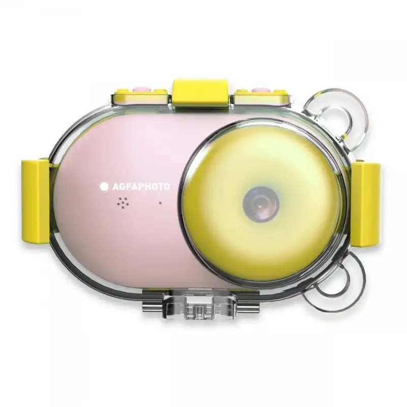 AgfaPhoto Realikids Cam Waterproof Cámara Deportiva Infantil 16MP Rosa