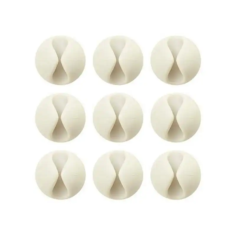 Bluelounge CableDrop Mini Pack 9 Organizadores de Cables Blancos