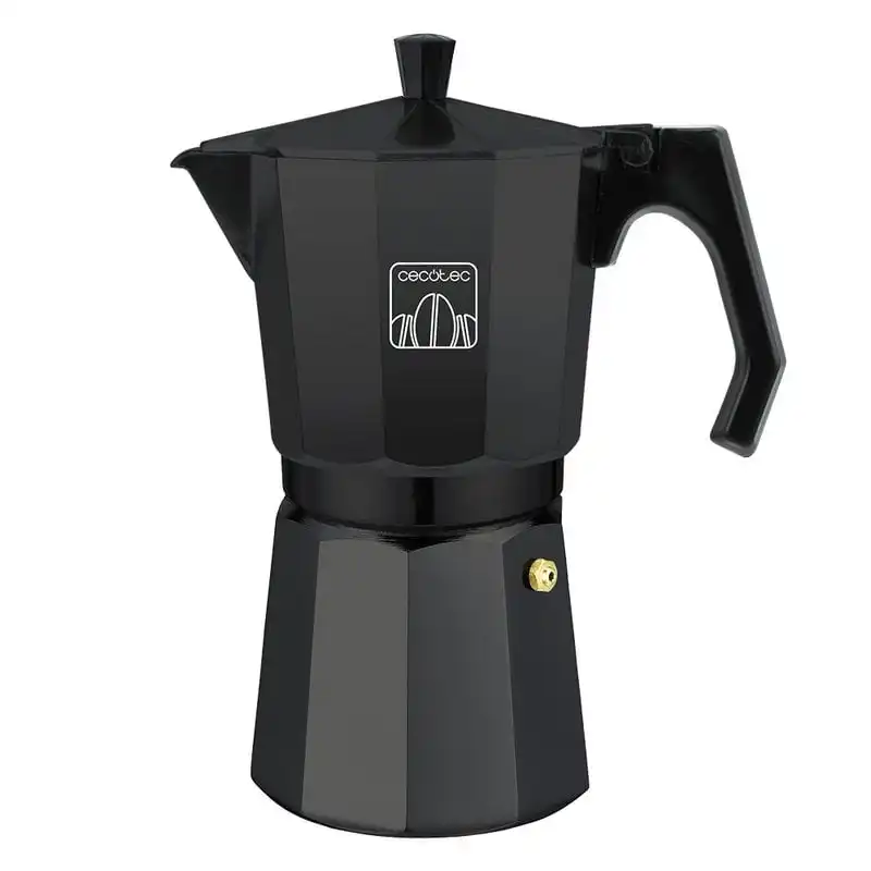 Cecotec Mimoka 300 Cafetera Italiana 3 Tazas Negra