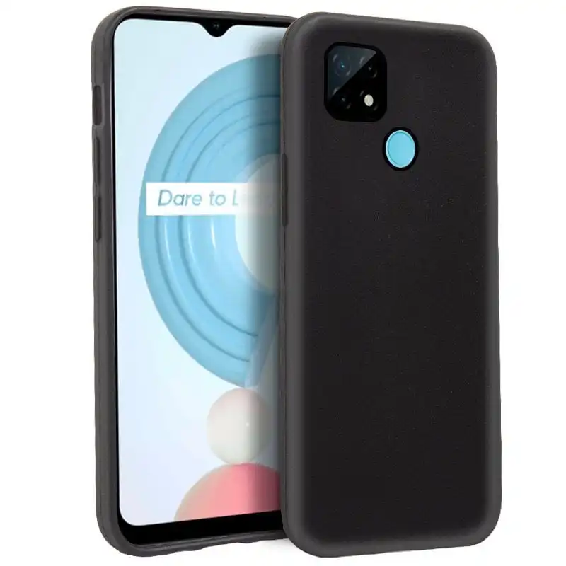 Cool Funda Silicona Negra para Realme C21