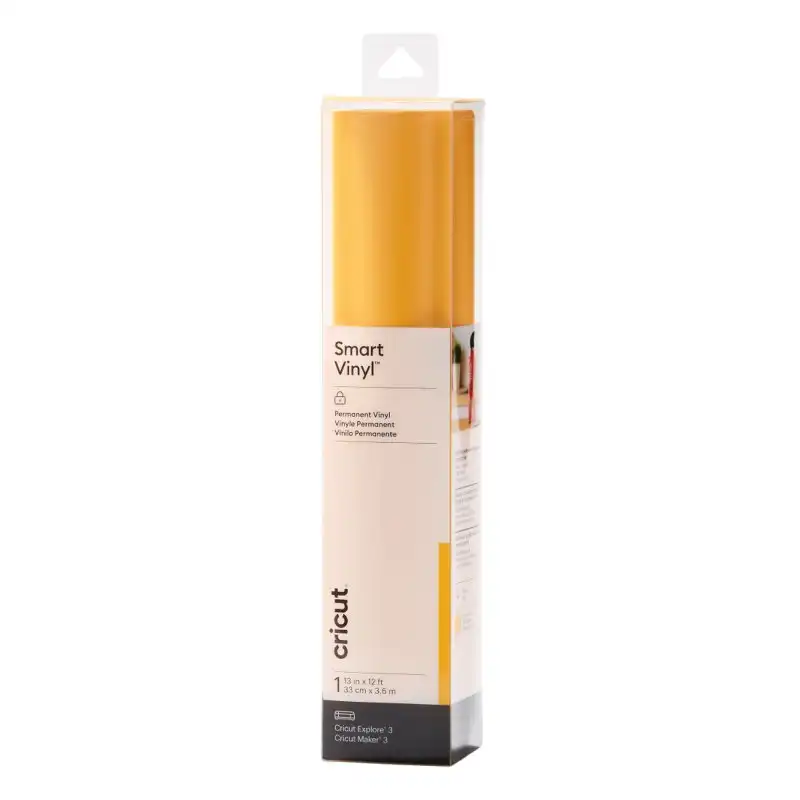 Cricut Smart Vinyl Vinilo de Transferencia Térmica Permanente 3.7m Amarillo Maíz