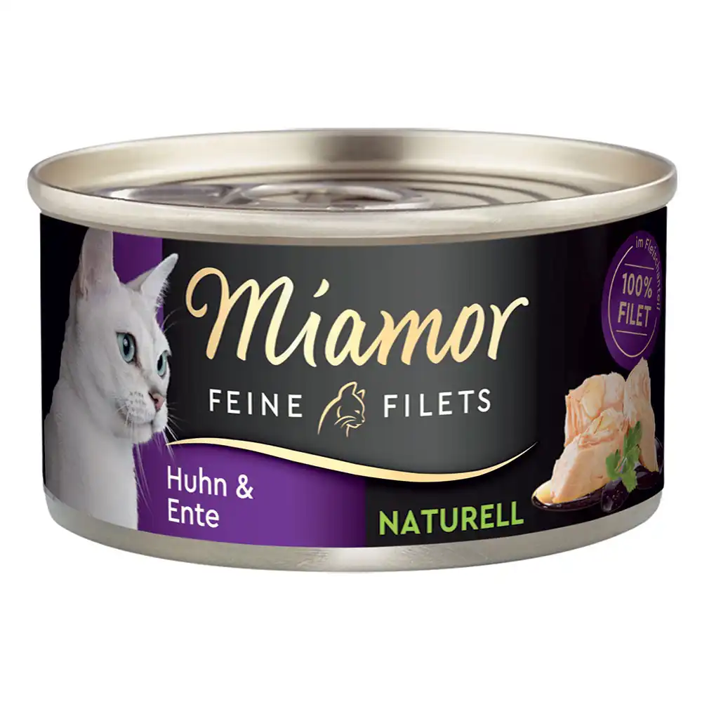 Miamor Filetes Finos Naturelle 6 x 80 g  - Pollo y pato
