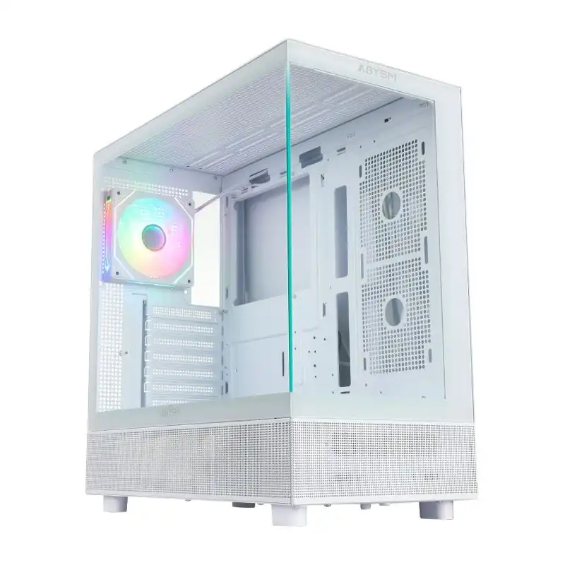 Abysm Gaming Danube Sava H400 Full Tower Doble Cristal Templado USB-C Blanca