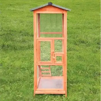 Jaula De Pájaros 65 X 65 X 165 Cm - Madera
