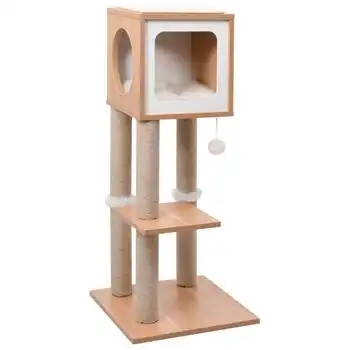 Rascador Para Gatos Con Alfombra Rascadora De Sisal 90 Cm
