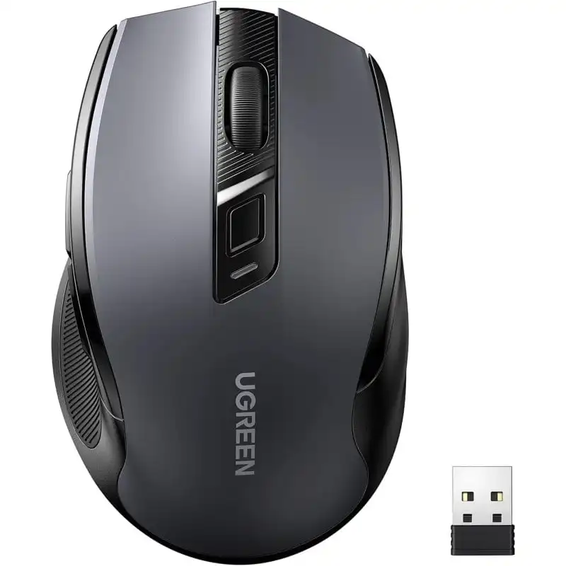 Ugreen MU006 Ratón Óptico Inalámbrico 4000 DPI Negro