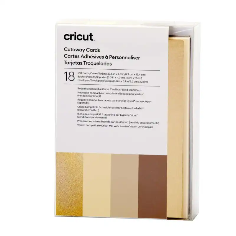 Cricut R10 Tarjetas de Corte Colección Neutrals 18 Unidades