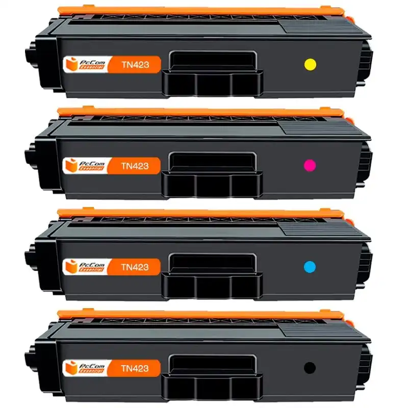 Pccom Essential Brother TN421/TN423/TN426 Tóner Compatible Negro/Cian/Magenta/Amarillo Pack 4