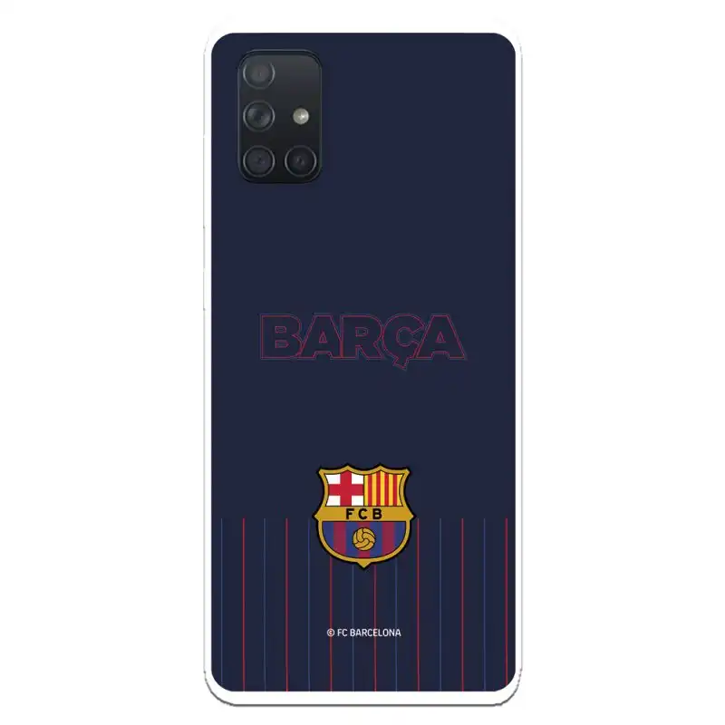 Funda Fondo Azul Licencia Oficial FC Barcelona para Samsung Galaxy A71