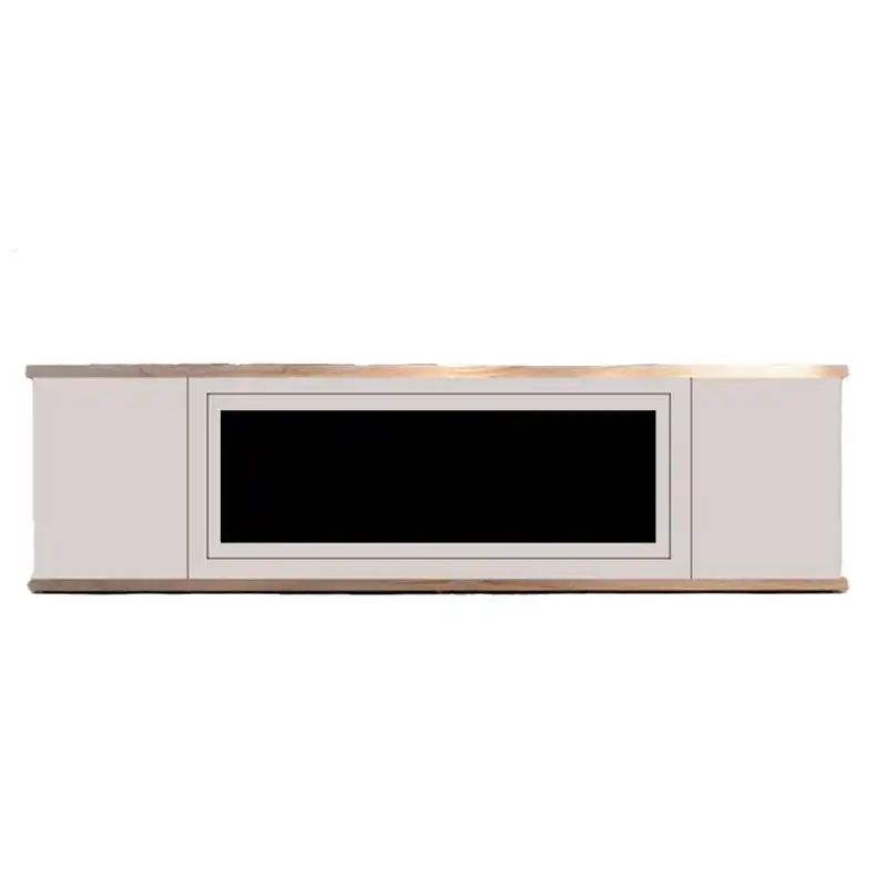 Mueble De Madera Para Chimenea Electrica Mobile Arosio 150 Gris