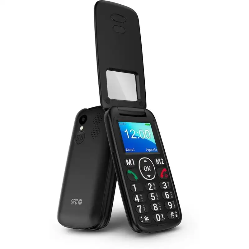 SPC Titan View Teléfono Móvil para Personas Mayores con Teclas Grandes y Botón SOS Negro