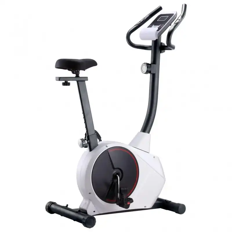 VidaXL Bicicleta Estática Magnética con Pulsómetro Negra/Blanca