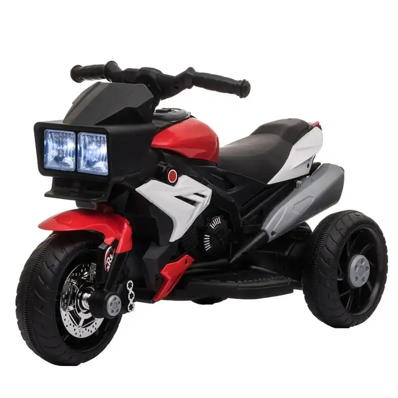 HomCom Triciclo Eléctrico 6V Rojo/Negro