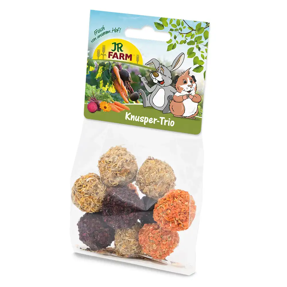 JR Trío crujiente snacks para roedores - 75 g
