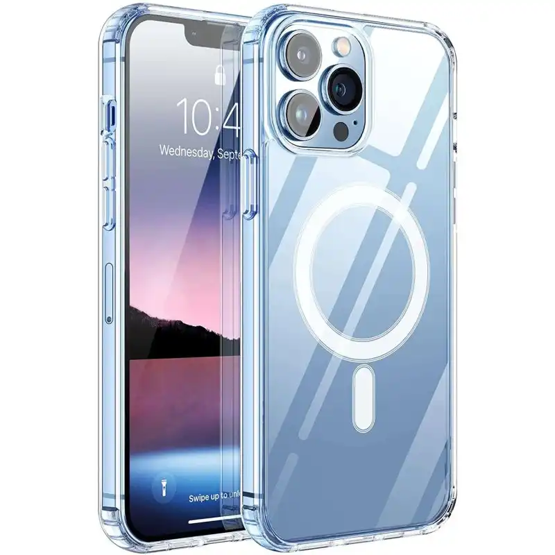 Max Power Digital Funda Transparente Magnética Compatible MagSafe para Apple iPhone 16 Pro Max