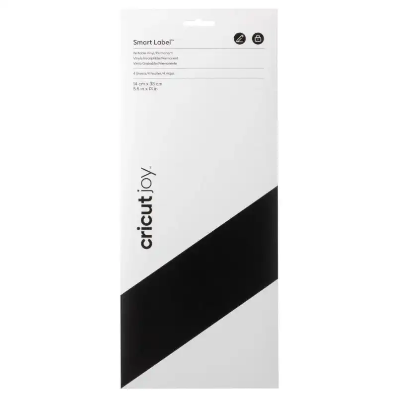 Cricut Joy Smart Vinyl Vinilo Adhesivo de Escritura Permanente Negro