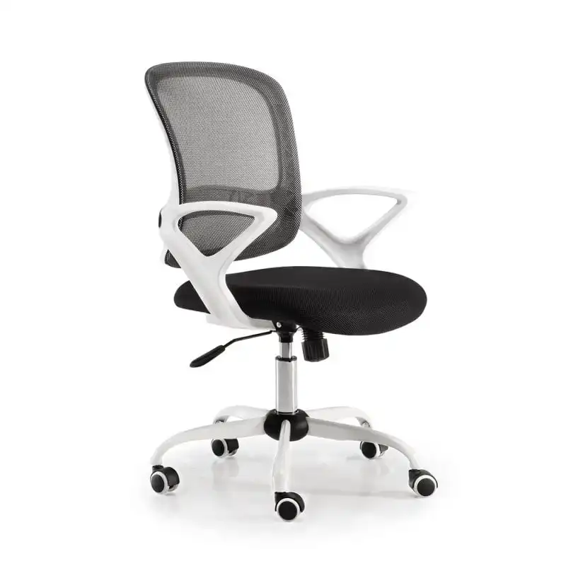 Euromof Lisboa Silla de Oficina Blanca/Negra
