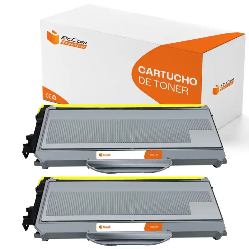 Pccom Essential Brother Tn2120/tn2110/tn360 Tóner Compatible Negro Pack 2