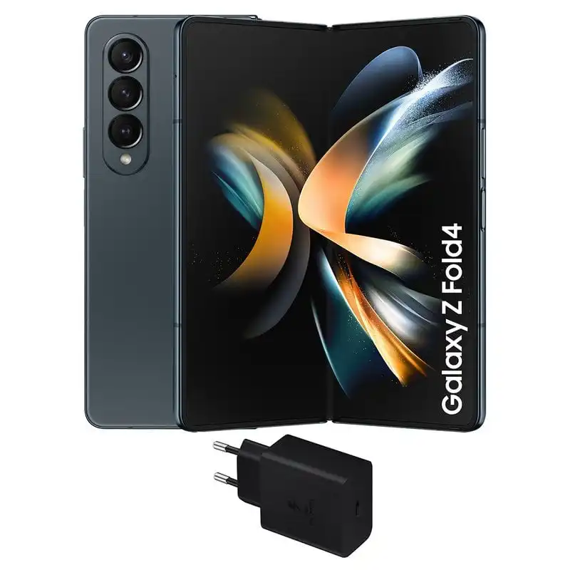 Samsung Galaxy Z Fold4 12/256GB Verde Libre + Cargador de Pared 25W