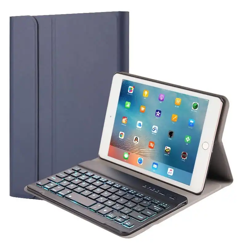 Royal Bailey 1027D Funda con Teclado Bluetooth para Ipad Mini1/2/3 Azul