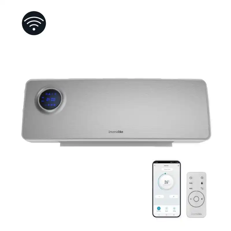 Universal Blue Melide 4020X Calefactor Split de Baño con Wifi 2000W Acero Inoxidable