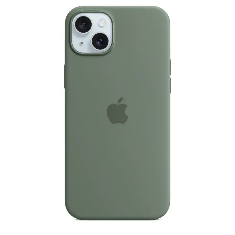 Apple Funda de Silicona con MagSafe Ciprés para iPhone 15 Plus