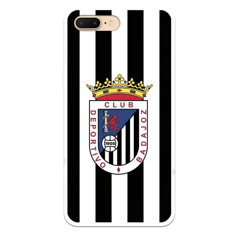 Funda Licencia Oficial Club Deportivo Badajoz Escudo Blanquinegro para iPhone 8 Plus