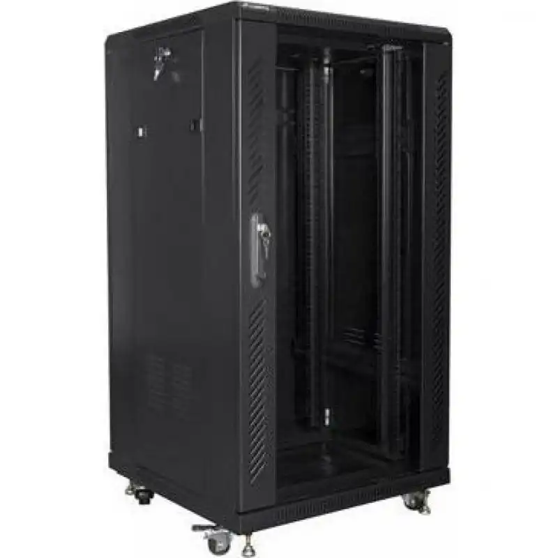 Lanberg ‎FF01-6622-12B Armario Rack 19" 22U 600x600 Negro