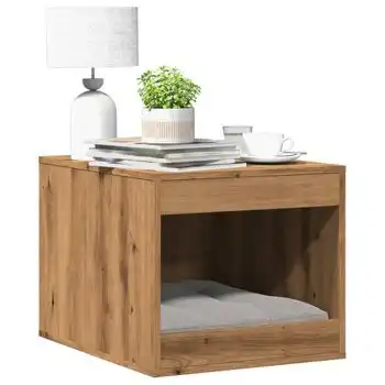 Mueble Arenero Para Gatos Madera Roble Artisian 47x59x42 Cm