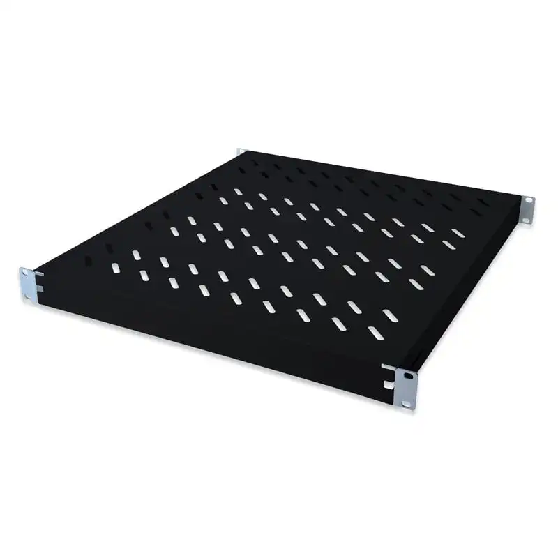 Digitus Balda con Carril de Fijación Variable de 350mm a 550mm para Armarios de 483mm 19" 1U Negra