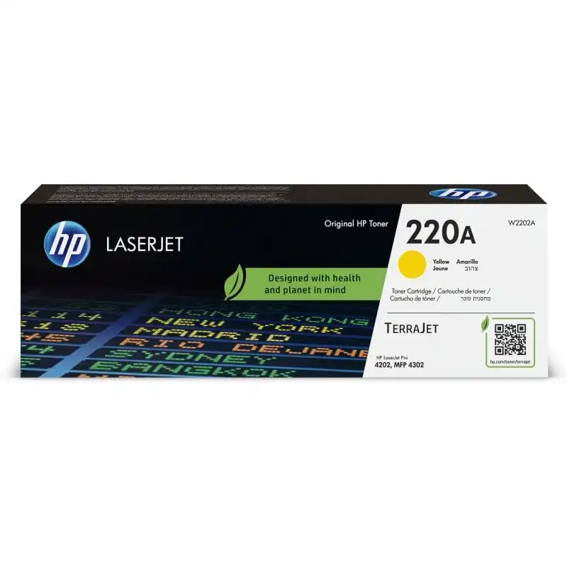 Cartucho de Tóner Original HP 220A Amarillo