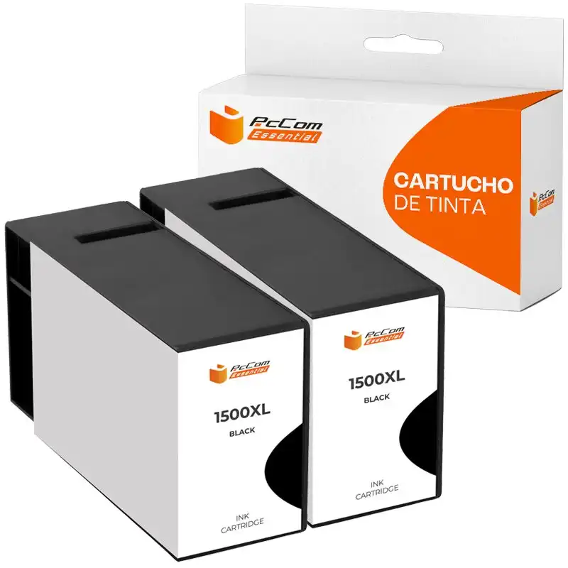 Pccom Essential Canon Pgi1500xl Cartucho Tinta Compatible Negro Pack 2