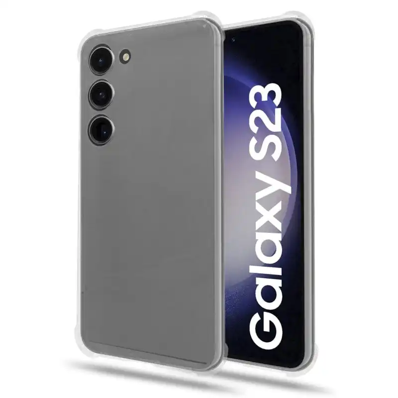 PcCom Essential Funda Antishock Transparente Samsung Galaxy S23 Plus