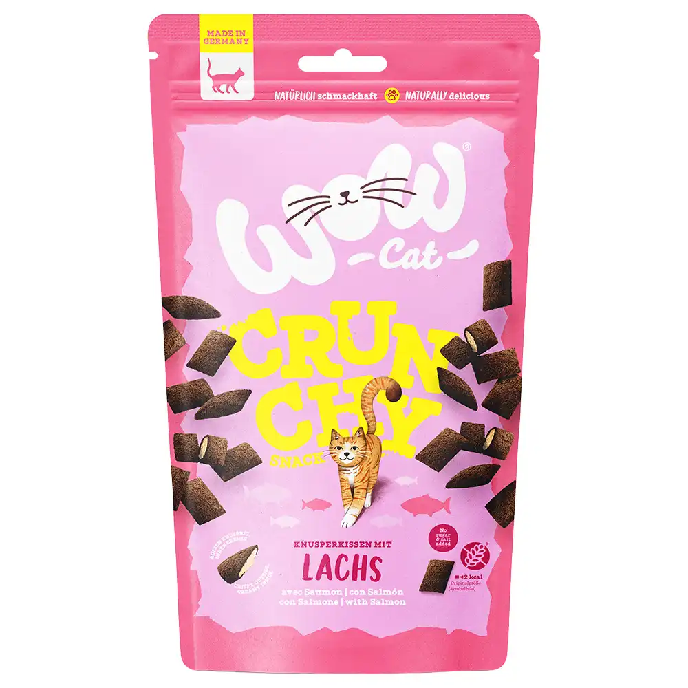 WOW Cat Crunchy Snack - Salmón