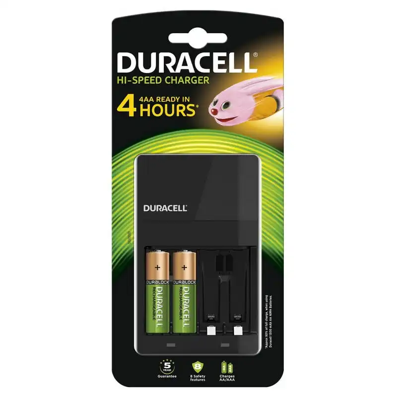 Duracell CEF14 Cargador 4 Pilas + 2 Pilas AA 1300mAh