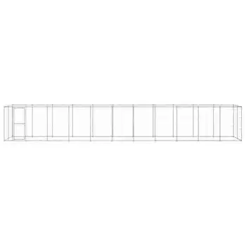 Perrera De Exterior | Jaula Para Perro | Parque Para Mascotas De Acero Galvanizado 26,62 M² Cfw783952